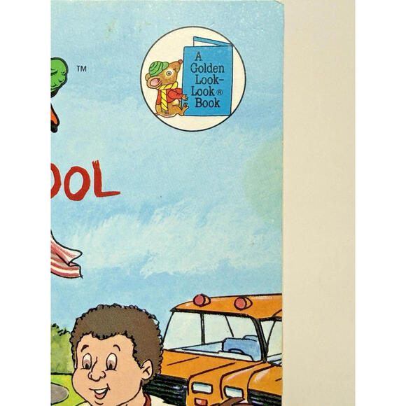 Vtg 1986' 88' My Pet Monster Goes to School Book Children's Plush Cartoon - Picture 3 of 10